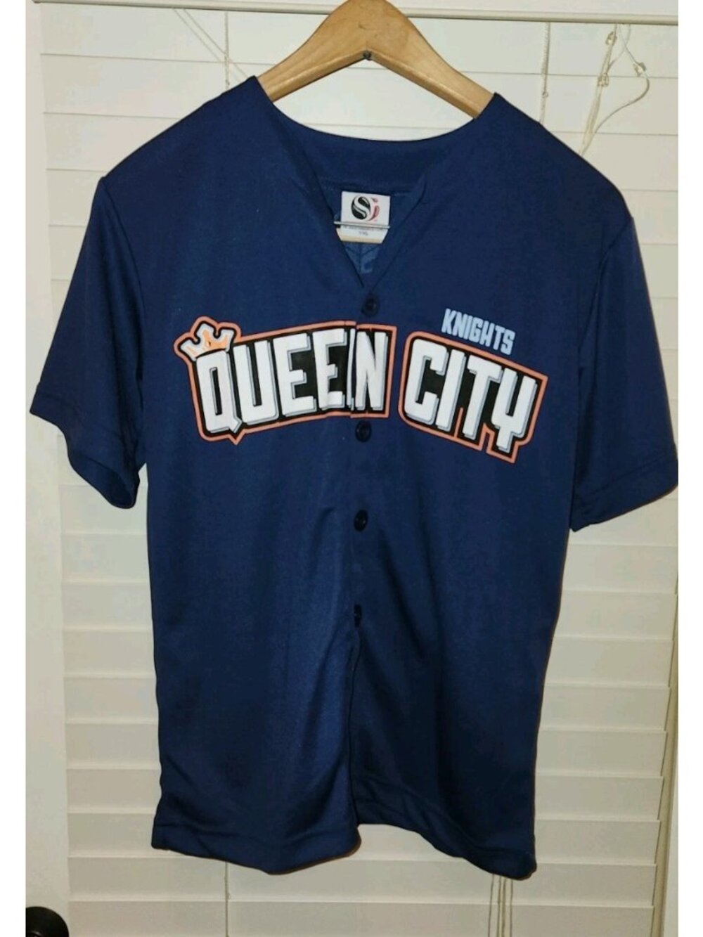 QUEEN CITY KNIGHTS #19 atrium promotional jersey CHARLOTTE youth XL